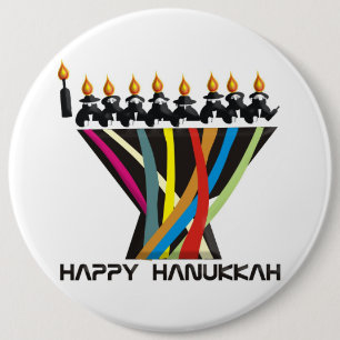 Happy Hanukkah Button