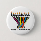 Happy Hanukkah Button (Vorderseite)