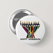 Happy Hanukkah Button (Vorne & Hinten)