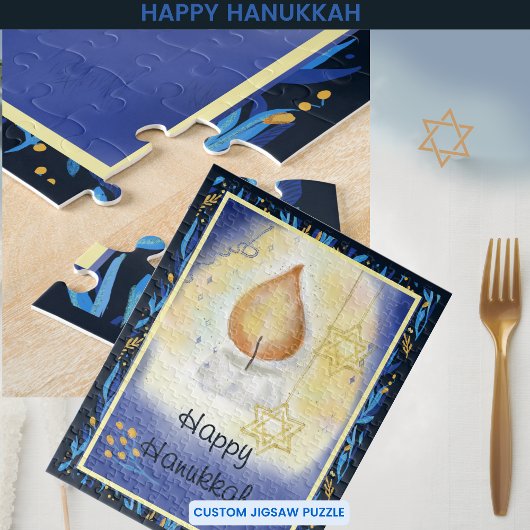 Happy Hanukkah Candle Light Puzzle
