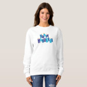 Happy Hanukkah Candles Holiday Sweatshirt (Vorne ganz)