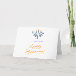 Happy Hanukkah Card - anpassbar Feiertagskarte