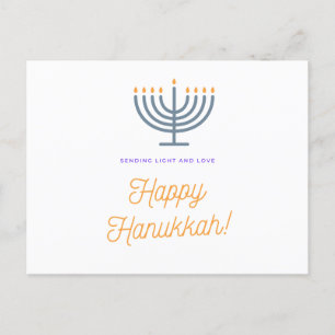 Happy Hanukkah Card - anpassbar Feiertagspostkarte