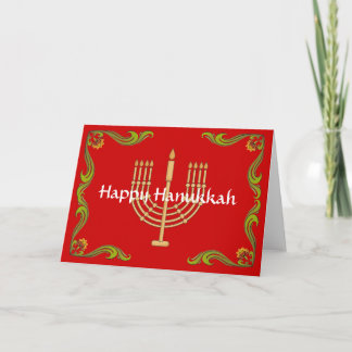Happy Hanukkah Card Feiertagskarte