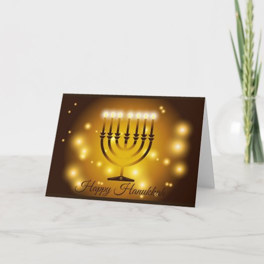 Happy Hanukkah Card Feiertagskarte (Vorderseite)