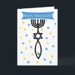 Happy Hanukkah Cards Feiertagskarte<br><div class="desc">das Symbol des messianischen Judentums.</div>