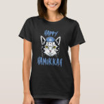Happy Hanukkah Cat Oy Vey Hanukcat Menorah T-Shirt<br><div class="desc">Happy Hanukkah Cat Oy Vey Hanukcat Menorah.</div>