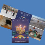 Happy Hanukkah Celebrate Miracle of Season Dreifach Gefaltete Urlaubskarte<br><div class="desc">Happy Hanukka! Feiern Sie das Wunder der Saison. Möge Ihre Zuhause mit Liebe,  Licht und Glück gefüllt sein. Diese bearbeitbare Hanukkah-Karte erlaubt es Ihnen,  Fotos und Text hinzuzufügen,  um an Familie und Freunde zu senden.</div>