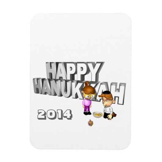 Happy Hanukkah Celebration - Magnet (Vertikal)