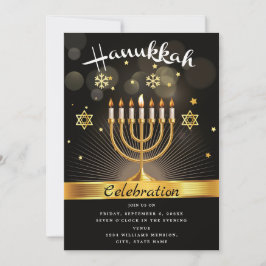 Happy Hanukkah Celebration Party Einladung