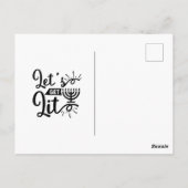 Happy Hanukkah Celebration Party Einladung Postkarte (Rückseite)