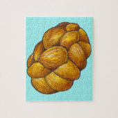 Happy Hanukkah Chanukah Challah Bread Loaf Puzzle (Vertikal)