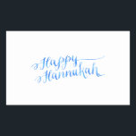 Happy Hanukkah Chanukah HANNUKKAH HANUKA Rechteckiger Aufkleber<br><div class="desc">Verwenden Sie unsere coole Vorlage, Bilder, Fotos, Grafiken oder Illustrationen, fügen Sie dann einen Namen, Text, Zitat oder ein Monogramm hinzu, um Ihren eigenen individuellen oder mit Monogramm Scrapbooking-Aufkleber oder -Label zu erstellen. Klicken Sie auf den Button "Anpassen!", um das Programm vollständig anzupassen. Diese Landschaftsaufkleber sind großartige Geschenke für Männer,...</div>