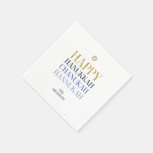 Happy Hanukkah Chanukah Holiday Paper Napkins Serviette (Ecke)