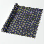 Happy Hanukkah Chanukah Holiday Wrapping Paper Geschenkpapier<br><div class="desc">Imitate simulierte Goldfoliengestaltung ist in diesem Design integriert. Sie finden zusätzliche Koordinationsgegenstände in unserer Kollektion "Happy Hanukkah Chanukah".</div>