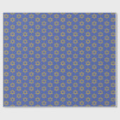 Happy Hanukkah Chanukah Holiday Wrapping Paper Geschenkpapier (Flach)