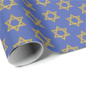Happy Hanukkah Chanukah Holiday Wrapping Paper Geschenkpapier (Rolleneckpunkt)