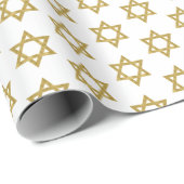 Happy Hanukkah Chanukah Holiday Wrapping Paper Geschenkpapier (Rolleneckpunkt)