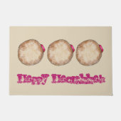 Happy Hanukkah Chanukah Jelly Donut Doughnut Food Fußmatte (Vorderseite)