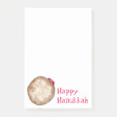 Happy Hanukkah Chanukah Jelly Donut Dougnut Food Post-it Klebezettel (Vorderseite)