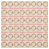 Happy Hanukkah Chanukah Jelly Donut Sufganiyah Stoff (Muster)