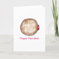 Happy Hanukkah Chanukah Jelly Donut Sufganiyot