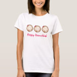 Happy Hanukkah Chanukah Jelly Doughnut Donut T-Shirt<br><div class="desc">Eine originelle Abbildung eines mit Zucker überzogenen Gelees. Perfekt für Hanukkah! Diese Chanukah Illustration ist auch auf anderen Produkten verfügbar. Sehen Sie nicht,  wonach Sie suchen? Brauchen Sie Hilfe bei der Anpassung? Kontaktieren Sie Rebecca,  um etwas für Sie entworfen zu haben.</div>