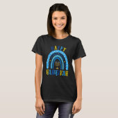 Happy Hanukkah Chanukah Rainbow Menorah Jewish Hol T-Shirt (Vorne ganz)