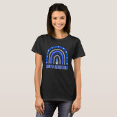 Happy Hanukkah Chanukah Rainbow Menorah Jewish Hol T-Shirt (Vorne ganz)