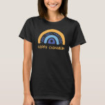 Happy Hanukkah Chanukah Rainbow Menorah Jewish Hol T-Shirt<br><div class="desc">Happy Hanukkah Chanukah Rainbow Menorah Judenurlaub 15</div>