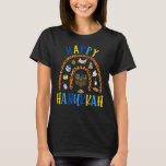 Happy Hanukkah Chanukah Rainbow Menorah Jewish Hol T-Shirt<br><div class="desc">Happy Hanukkah Chanukah Rainbow Menorah Judenurlaub 13</div>