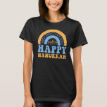 Happy Hanukkah Chanukah Rainbow Menorah Jewish Hol T-Shirt<br><div class="desc">Happy Hanukkah Chanukah Rainbow Menorah Judenurlaub 11</div>