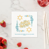 HAPPY HANUKKAH Chanukah Serviette (Beispiel)