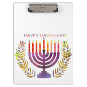 Happy Hanukkah Clipboard Klemmbrett (Vorderseite)
