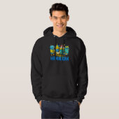 Happy Hanukkah Coffee Latte  Menorah Jewish Chanuk Hoodie (Vorne ganz)
