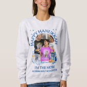 HAPPY HANUKKAH Custom Foto MAMA Sweatshirt (Vorderseite)
