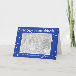 HAPPY HANUKKAH! Customizable My Dog Abstimmungen C Feiertagskarte