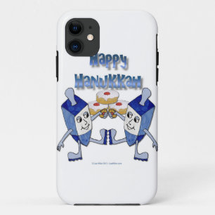 Happy Hanukkah Dancing Dreidels Jelly Doughnut Case-Mate iPhone Hülle