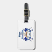 Happy Hanukkah Dancing Dreidels Jelly Doughnut Gepäckanhänger (Vorderseite vertikal)