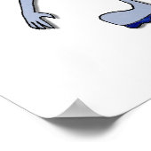 Happy Hanukkah Dancing Dreidels Jelly Doughnut Poster (Ecke)