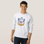Happy Hanukkah Dancing Dreidels Jelly Doughnut Sweatshirt (Vorne ganz)