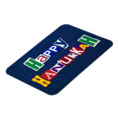Happy Hanukkah Denim Magnet (Linke Seite)