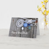 Happy Hanukkah - Dock Karte (Gelbe Blume)