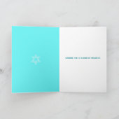 Happy Hanukkah Dreidel Feiertagskarte (Innenseite)