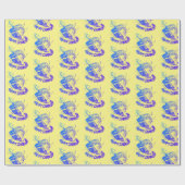 Happy Hanukkah dreidel Geschenkpapier (Flach)