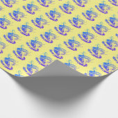 Happy Hanukkah dreidel Wrapping Paper Geschenkpapier (Ecke)