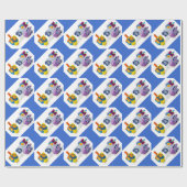 Happy Hanukkah Dreidls Gift Wrap Geschenkpapier (Flach)