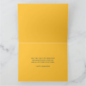 Happy Hanukkah| Einfache und moderne Kerzengrüße Karte (Innenseite)