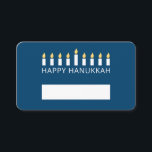 Happy Hanukkah| Einfache und moderne Kerzengrüße Platzkarte<br><div class="desc">Das ist ein einfaches,  minimalistisches und modernes Design der Menorah oder Tempelcandlesticks.</div>