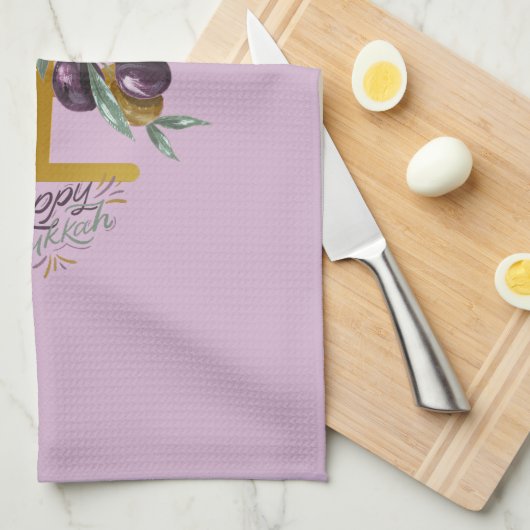 Happy Hanukkah Entertainment Geschirrtuch (Viertel Falte)